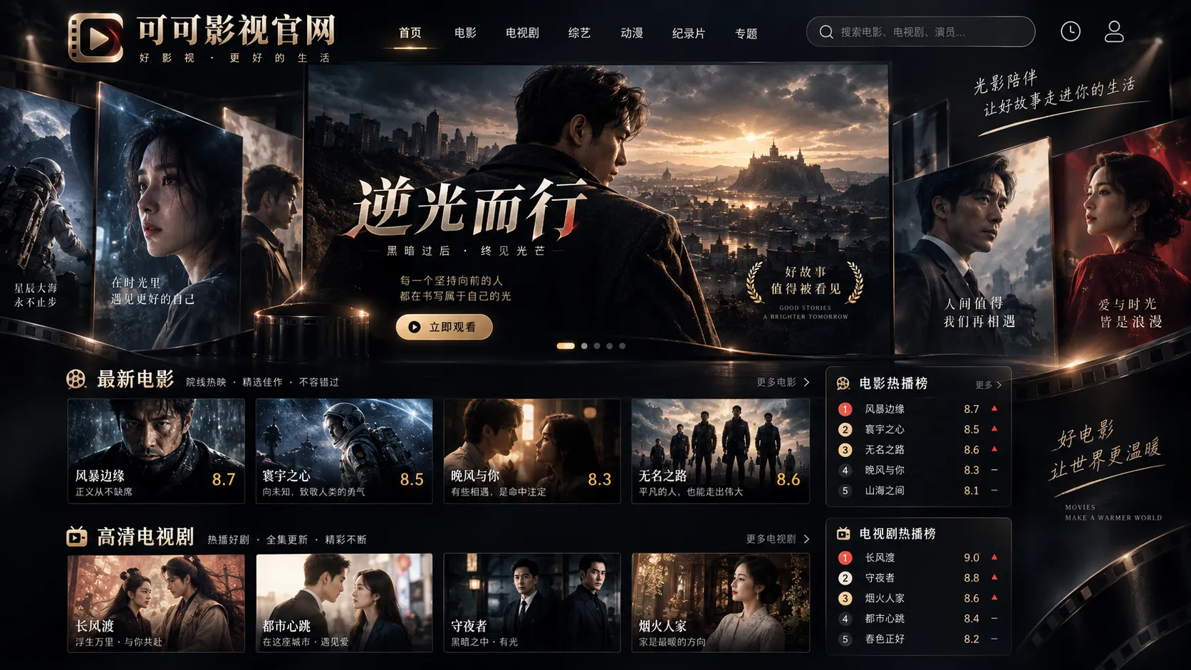 可可影视今日内容与创作主题主视觉